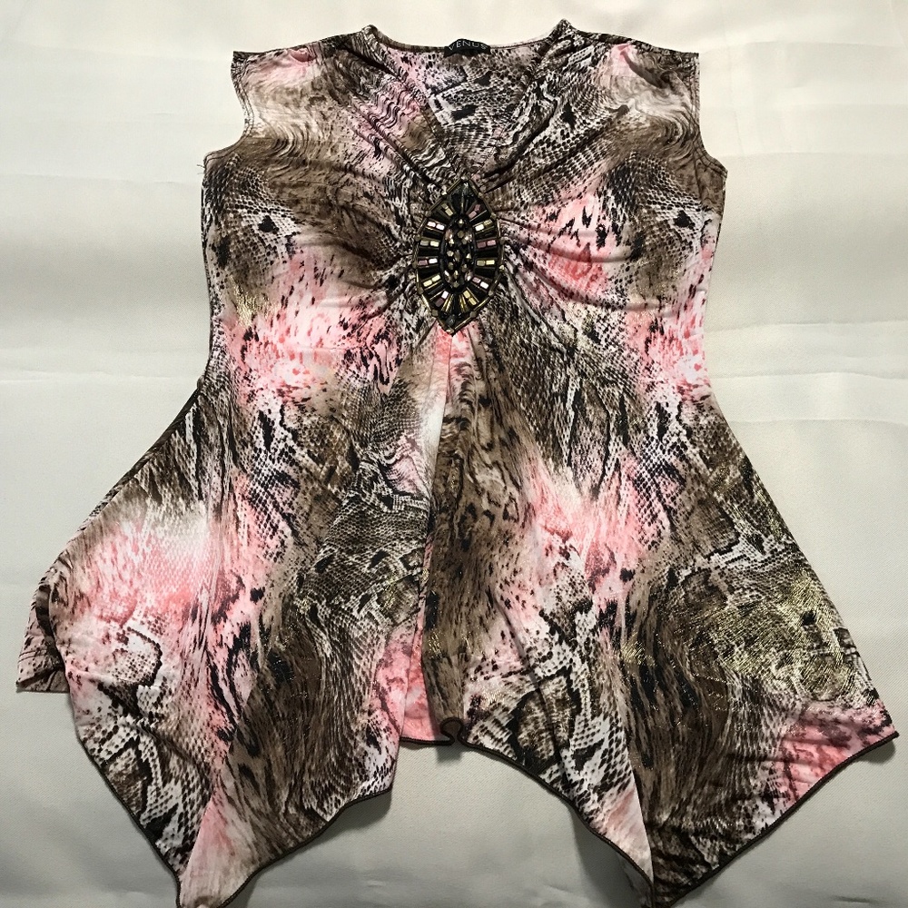 Sexy Snakeskin Print Top